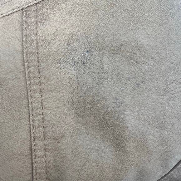 Christopher & Banks Tan Faux Leather Motorcycle Jacket XL - Picture 4 of 6